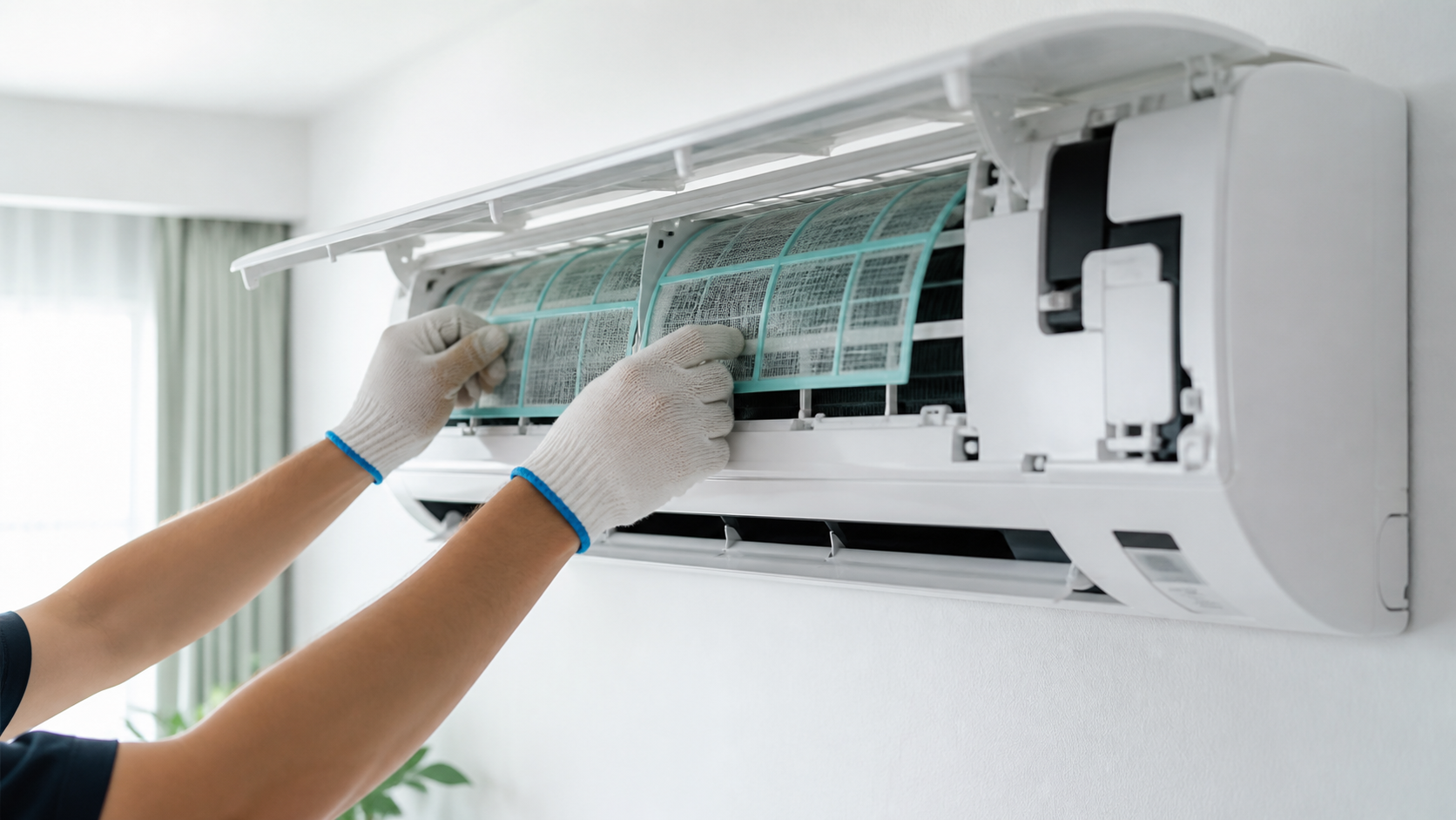 Mantenimiento de unidad interior de aire acondicionado split